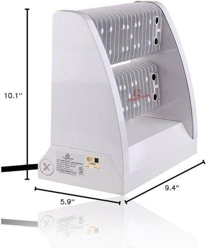 RuggedGrade 80W - Rotate IV Series LED Wall Pack - 11,100 Lumens - Color Selectable 3000K/4000K/5000K - Outdoor LED Wall Light - White - DLC 5.1 Premium