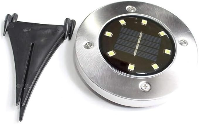 Generic 12 Pack Gardern Solar Ground Deck/Pathway/Ground Light, Black | Lumora