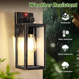 BesLowe 2-Pack 13” Upgraded Motion Sensor Outdoor Wall Lights, Bronze