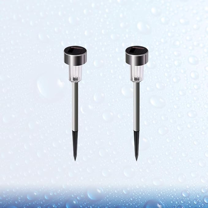 Uonlytech 2 Pcs Globe Light Stakes LED Landscape Lighting Pathway Landscape Spots Weather Solar Exterior LED for Pathway Garden Outdoor