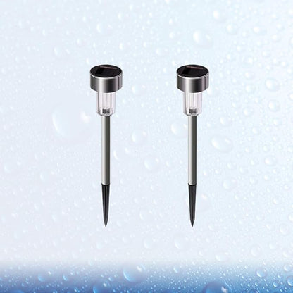Uonlytech 2 Pcs Globe Light Stakes LED Landscape Lighting Pathway Landscape Spots Weather Solar Exterior LED for Pathway Garden Outdoor