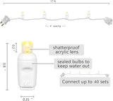 Christmas Lights 50 LED 17FT Commercial Mini LED String Lights, 120V UL, White Wire Xmas Lights for Indoor & | Lumora