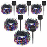 SyouHome Solar String Lights Outdoor, 6 Pack 600 LED Solar Christmas Lights