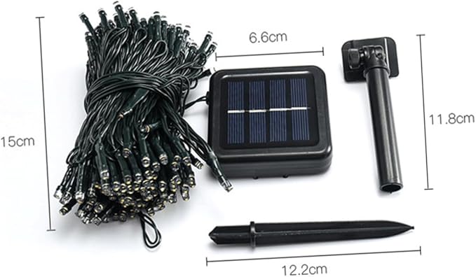 Veemoon 2sets Solar Led String Lights Outdoor Garden Decor Led No Battery Needed Auto Off