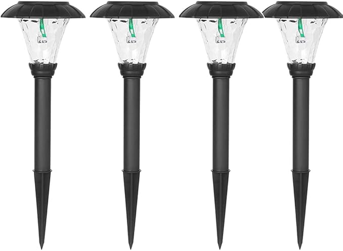 4 Pack Solar Pathway Lights Outdoor Lawn Lights IP65 Waterproof Solar Lights Solar Yard Lights for Garden Patio Yard Landscape Pathway Lawn