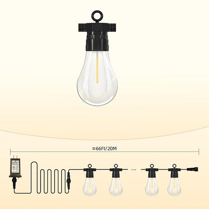 Outdoor String LED Patio Lights ADS-66FT