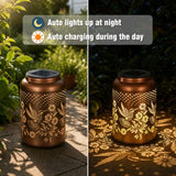 Cawalap Birthday Day Gifts for Women, 2 Pack Hummingbird Solar Lanterns