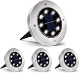 INCX Solar Lights Outdoor Waterproof In Ground Lights, 4 Pack, Cold