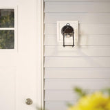 Kichler Barrie 8.5" 1 Light Outdoor Wall Light with Clear Beveled Glass in Black | Lumora