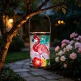 MUMTOP Flamingo Solar Lantern Outdoor Waterproof Hanging Garden Light