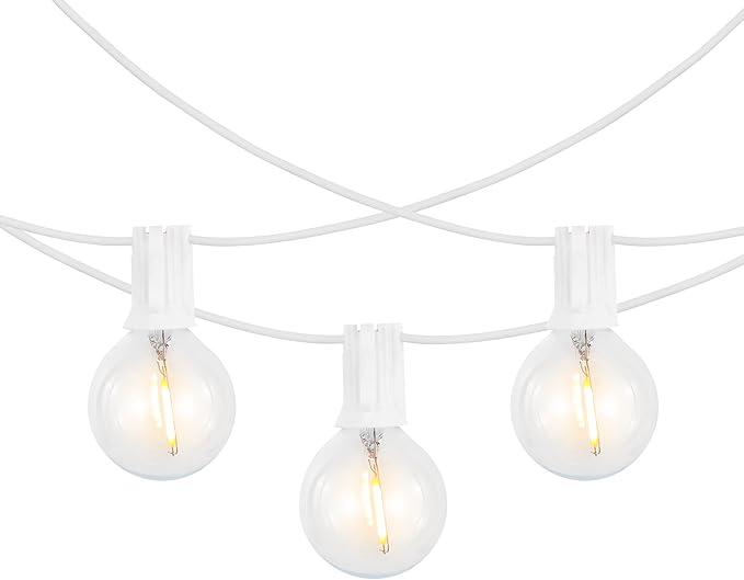 SAFAVIEH Lighting Collection Chiera White 10-Foot LED Outdoor String Lights