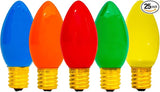 EST. LEE DISPLAY L D 1902 Indoor ＆ Outdoor String Light C9 Glass Christmas Steady Solid Replacement Bulbs E17 | Lumora