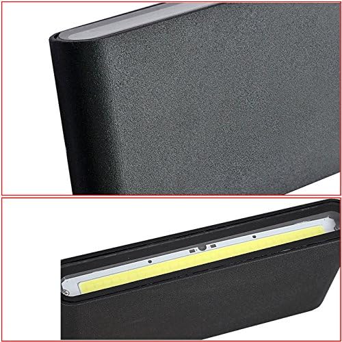 6W LED Outdoor Exterior Wall Sconces Step Down Light Fixture Lamp Black Finish Warm White
