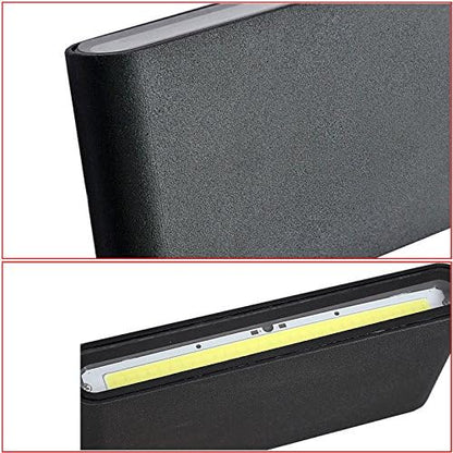 6W LED Outdoor Exterior Wall Sconces Step Down Light Fixture Lamp Black Finish Warm White