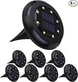 Solar Underground Outdoor Lights IP65 Waterproof, Rechargeable 500mAh NI-MH Battery LED Landscape Lighting, 0.2W | Lumora