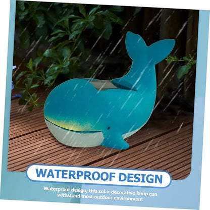 Happyyami Solar Pathway Lights Resin Craft Ornament Led Animal Lamp Patio Decor