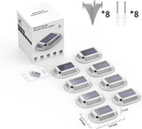 8Pack Aluminum Alloy Solar Driveway Lights, IP68 Solar Deck Light Marine Dock Lights Outdoor Waterproof | Lumora