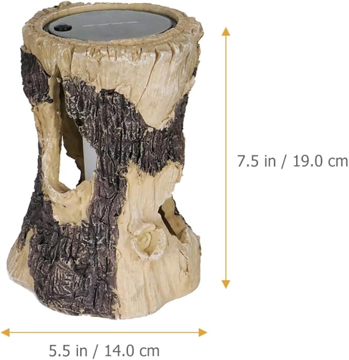 Yardwe Solar Lawn Pathway Lights Outdoor Garden Stump Lamp Solar Yard Lighting Landscape Decor for Park Patio | Lumora