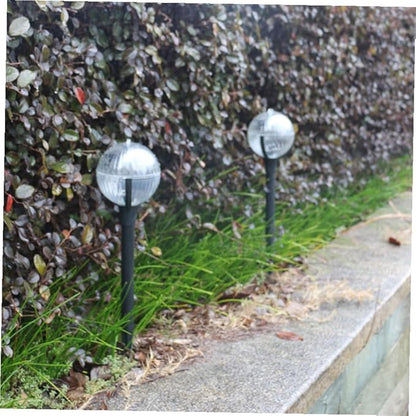 2pcs Solar Energy Garden Lights Outdoor Solar Powered LED Lawn Path Lights with Color-Changing Mode for Patio Yard Landscape Lighting