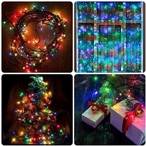 AmyHomie Multicolor Christmas Lights Outdoor, 300LED Lights with 8 Lighting Modes, End to End Connectable Fairy | Lumora