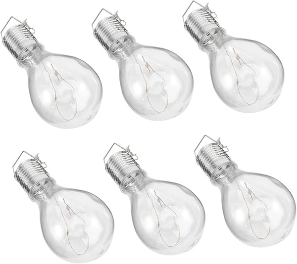 6pcs Solar Led Bulb Chandelier Eco-Friendly Decorative Light Bulbs for Garden Patio Outdoor Warm Light Vanity | Lumora