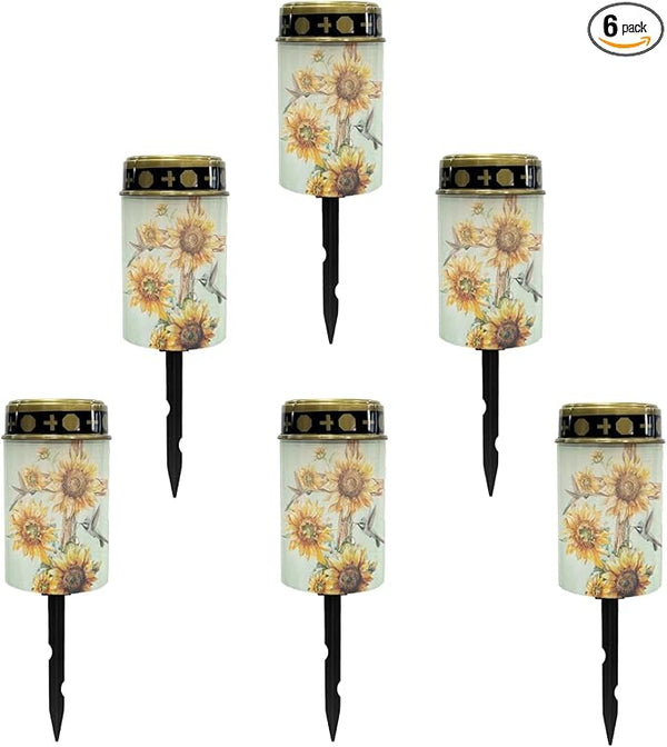 Outdoor Solar Lights Waterproof Grave Cross for Cemetery Solar-Powered Fairy Lights Warm White Flameless Lights LED | Lumora