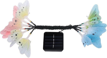Solar Outdoor Lights, Garden Lights, 12 LED Butterfly Decorative Lights for Fence, Yard, Pathways, Solar Spot Lights Outdoor, Security Lights, Outdoor Lamp, Cute Stuff