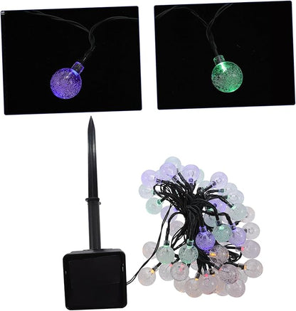 balacoo 100 Led Solar Lights String Yard Decor Waterproof Outdoor Lamp Balcony Courtyard Garden Soft Warm -Sensitive Dazzle-Free