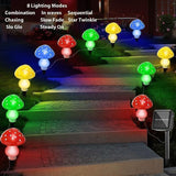 Generic Mushroom Solar Lights Outdoor, Waterproof Mushroom Landscape Lights 8 Lighting Modes Mushroom Garden Fairy | Lumora