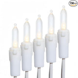 LUCKY SHINE 150 Warm White LED Christmas Lights, Commercial Grade 50 FT White Wire String Lights, UL Listed for | Lumora