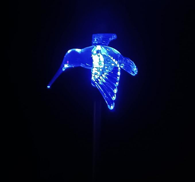 Starry Illuminate 3 PCS Solar Color Changing Style Garden Stake Light Pathway Stake Light (Hummingbird Wing Down) | Lumora