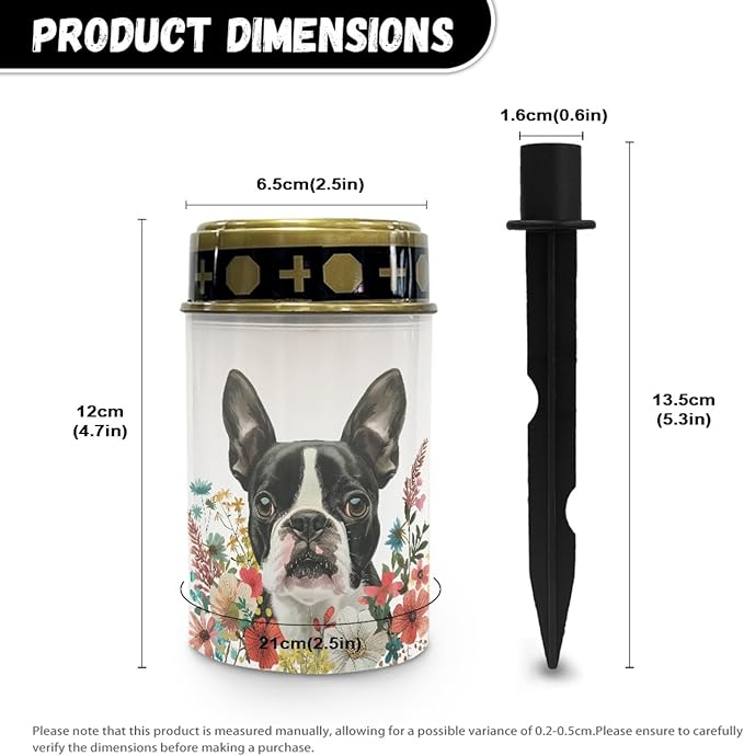 Boston Terrier Solar Garden Lights,Pathway Garden Lights Solar Outdoor LED Solar Powered Firay Lights for | Lumora