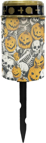 Pumpkin Skull Yard Solar Lights for Cemetery Led Light Dustproof Grave Lamp Sympathy Memorial Gift Lawn Decorations | Lumora