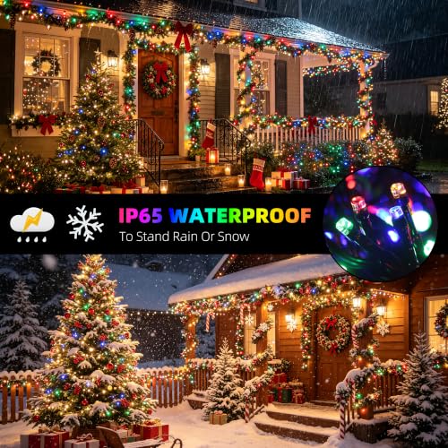 Chuya Christmas Tree Lights Outdoor Indoor String Lights,1000LED 328FT