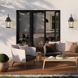 Outdoor Wall Lantern, Exterior Waterproof Outdoor Wall Light Fixtures, Black Aluminum Porch Sconces with E26 | Lumora