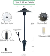 Arrownine Cast Aluminum Low Voltage Landscape Path Area Spread Lighting Pathway Lights Included Ground Spike,Wire | Lumora