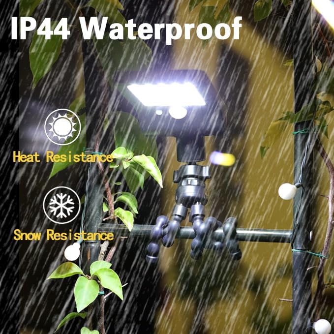 Solar Lights Outdoor with Octopus Mount - Motion Sensor Outdoor Lights with Remote Control Outdoor Solar Lights for Yard, Outdoor Security Lights for Deck Fence Garden Camping Patio (1 Pack)