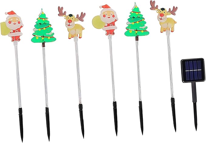 Pack of 6 Easy Installion Solar Ground Lights Easy Push Into Soil for Instants Festival Ambiances in Yard and | Lumora