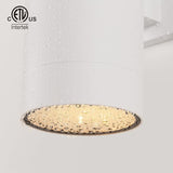 mirrea 14" Modern Outdoor Porch Light Patio Light in 2 Lights with Aluminum Cylinder and Tempered Glass Cover | Lumora