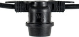 Wintergreen Lighting 100-ft 50 Socket E26 Commercial Patio Light Stringer, Heavy - Outdoor Security Flood Light | Lumora