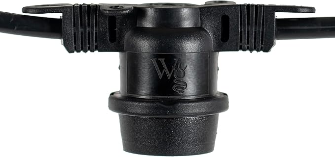 15-ft 10 Socket E26 Commercial Patio Light Stringer, Heavy Duty Weatherproof SJTW - Outdoor Security Flood Light | Lumora