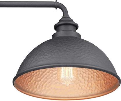 Progress Lighting Englewood Collection 1-Light Farmhouse Outdoor Medium Wall Lantern Light Textured Black, 10.38x12.00x12.00