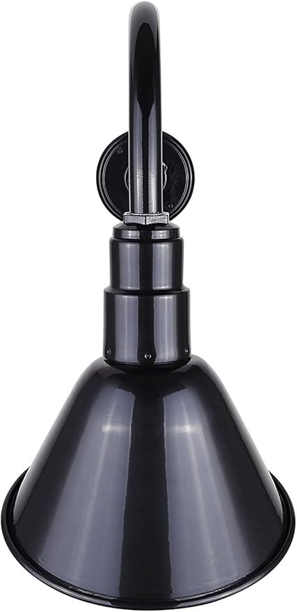 CANARM BL10WACBK Outdoor Aluminum Barn Light , Black , 10 Inch
