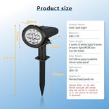 Solar Spot Lights Outdoor，Solar Lights Outdoor Waterproof IP68，Dark Sensing Auto On/Off，Suitable for Garden | Lumora