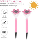 DOITOOL 6pcs Solar Pathway Lights Outdoor Decorative Flower Stakes Led Garden Lights for Lawn Patio Walkway and | Lumora