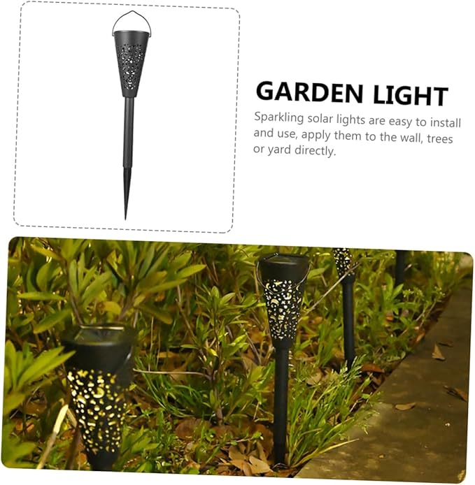 Solar Yard Lights Outdoor Waterproof Solar Garden Path Lights Warm White Landscape Lighting for Lawn Patio Backyard Decoration