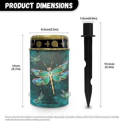 Dragonfly Solar Lights Outdoor LED Solar Light Long Lasting Solar Light Bright Solar Garden Lights Waterproof Garden Lights for Walkway Driveway Outdoors