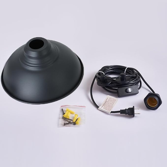 Plug in Pendant Light Fixtures Hanging Lamp Shades Hanging Light with Plug in Cord Black Light Corner Hanging Lamp | Lumora