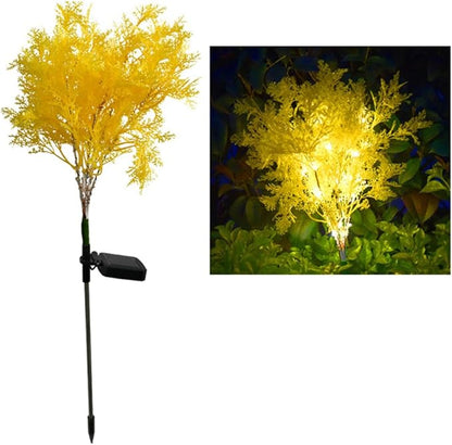 balacoo Solar Garden Lamp Lawn Light LED Solar Energy Ground Stake Landscape Outdoor Path Light Yellow for Garden Patio Yard Lighting