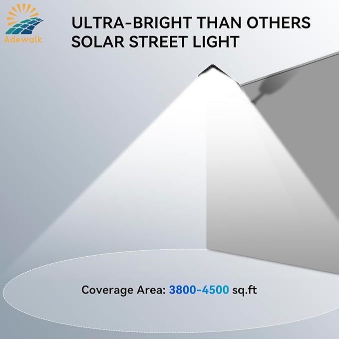 10000W Pro Large Solar Street Lights Outdoor with Thickened Shell, Commercial Grade Street Light Dusk to Dawn | Lumora